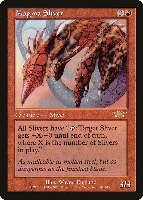 Magma Sliver - Legions Rare Card