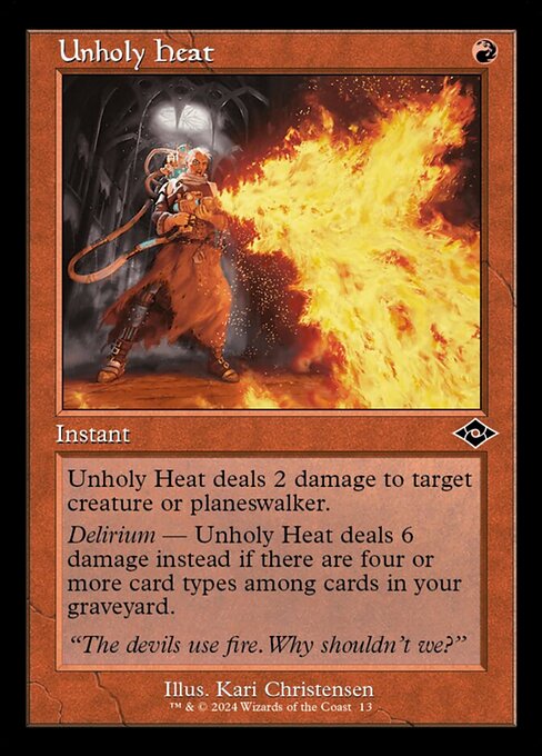 Unholy Heat - Modern Horizons 2 Timeshifts Common Card