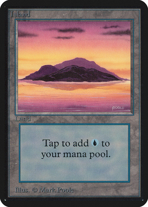 Island - Limited Edition Alpha Common Card