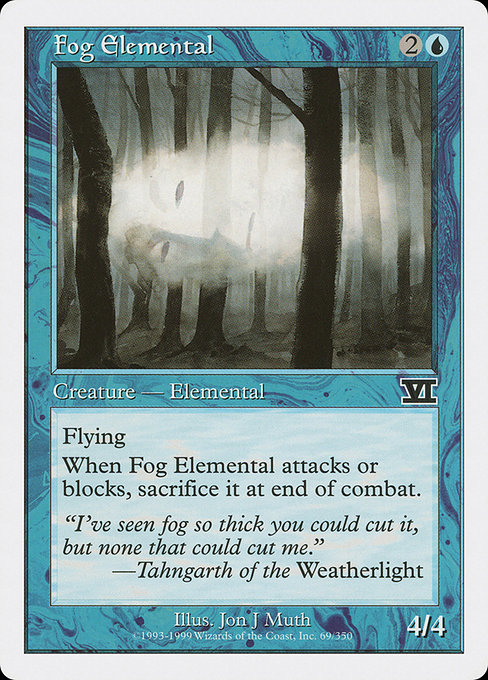 Fog Elemental - Classic Sixth Edition Common Card