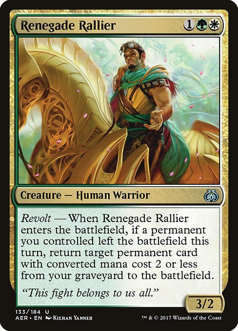 Renegade Rallier - Aether Revolt Uncommon Card