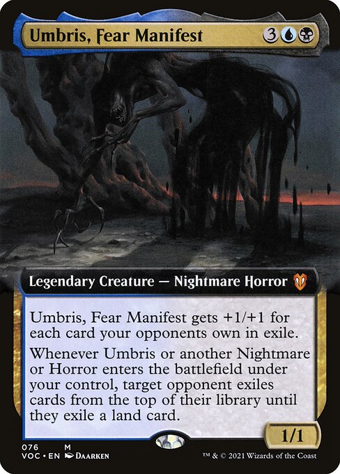 Umbris, Fear Manifest - Crimson Vow Commander Mythic Card