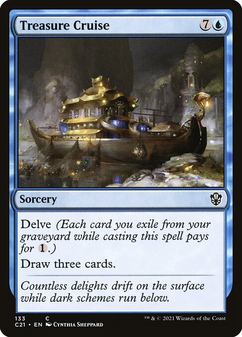 Treasure Cruise - Commander 2021 Common Card