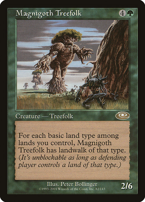 Magnigoth Treefolk - Planeshift Rare Card