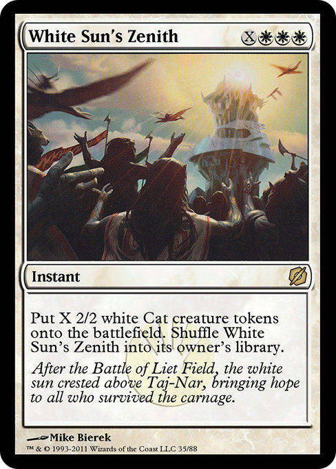 White Sun's Zenith - Duel Decks: Mirrodin Pure vs. New Phyrexia Rare Card