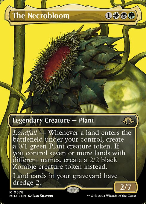 The Necrobloom - Modern Horizons 3 Rare Card