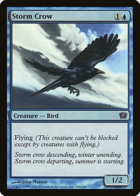 Storm Crow - Ninth Edition Common Card
