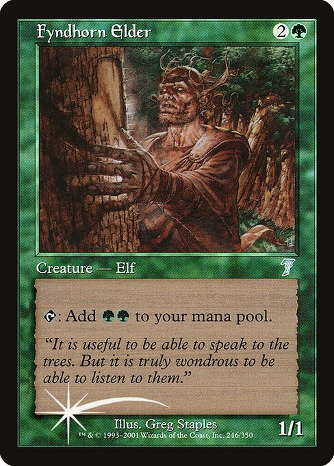 Fyndhorn Elder - Seventh Edition Uncommon Card
