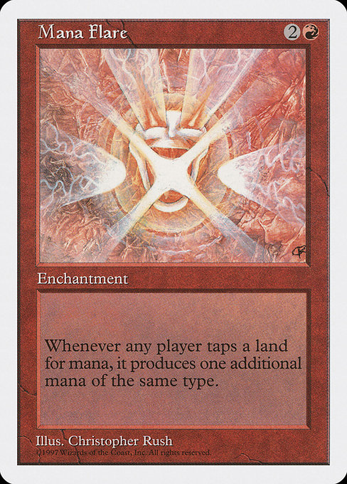 Mana Flare - Fifth Edition Rare Card