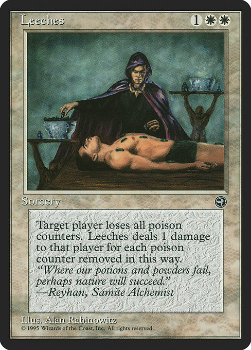 Leeches - Homelands Rare Card
