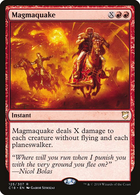 Magmaquake - Commander 2018 Rare Card