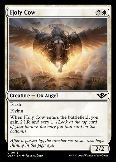 Holy Cow - Outlaws of Thunder Junction Common Card