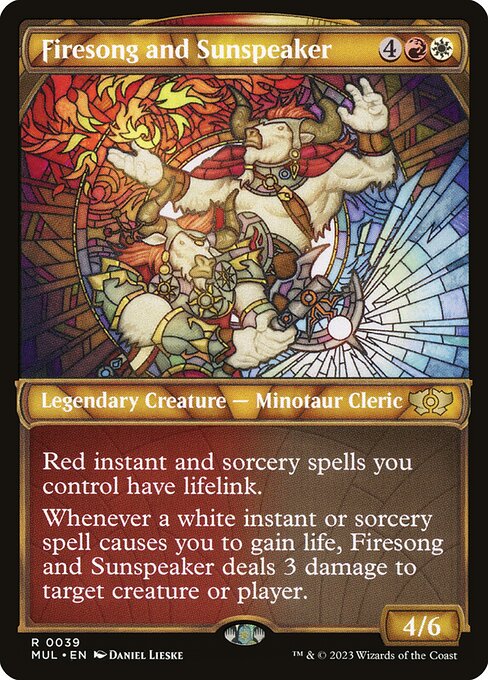Firesong and Sunspeaker - Multiverse Legends Rare Card