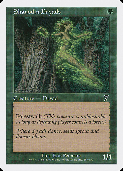 Shanodin Dryads - Seventh Edition Common Card
