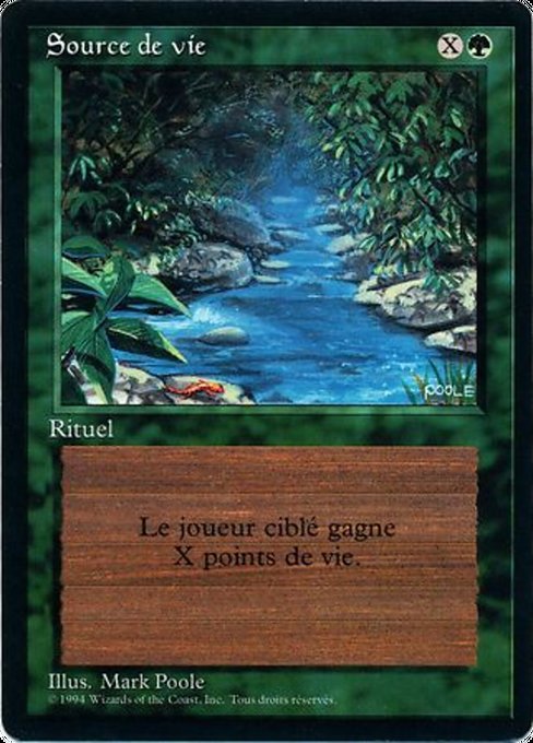 Stream of Life - Foreign Black Border Common Card