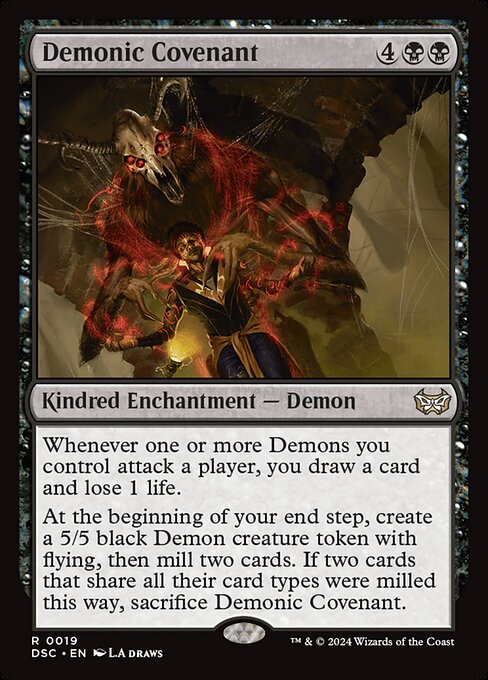Demonic Covenant - Duskmourn: House of Horror Commander Rare Card