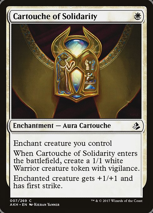 Cartouche of Solidarity - Amonkhet Common Card
