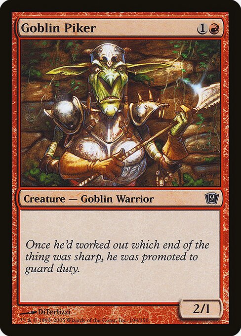 Goblin Piker - Ninth Edition Common Card