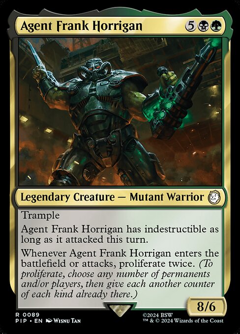 Agent Frank Horrigan - Fallout Rare Card