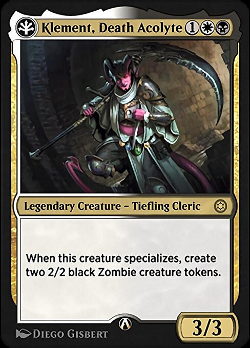 Klement, Death Acolyte - Alchemy Horizons: Baldur's Gate Rare Card