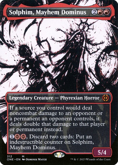 Solphim, Mayhem Dominus - Phyrexia: All Will Be One Mythic Card