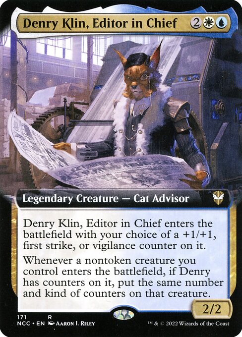 Denry Klin, Editor in Chief - New Capenna Commander Rare Card