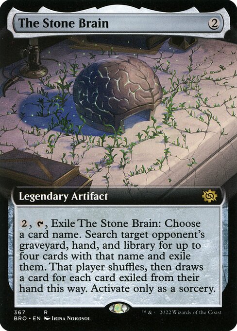 The Stone Brain - The Brothers' War Rare Card