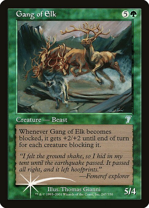 Gang of Elk - Seventh Edition Uncommon Card