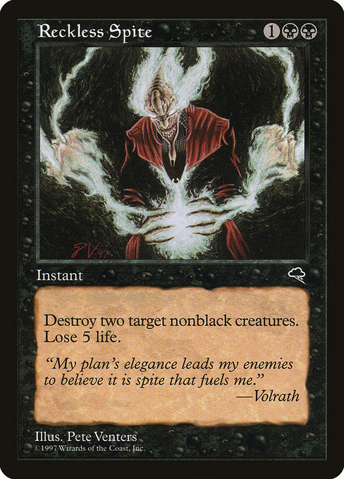 Reckless Spite - Tempest Uncommon Card