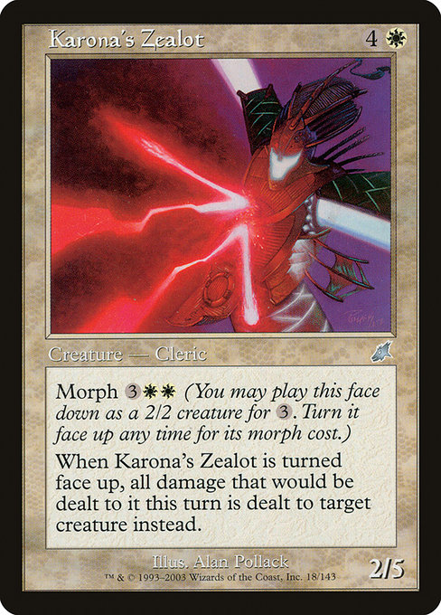 Karona's Zealot - Scourge Uncommon Card