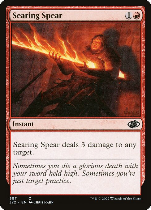 Searing Spear - Jumpstart 2022 Common Card