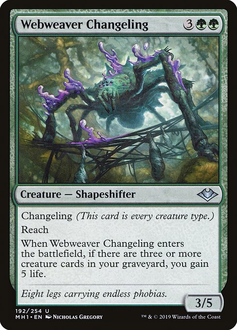 Webweaver Changeling - Modern Horizons Uncommon Card