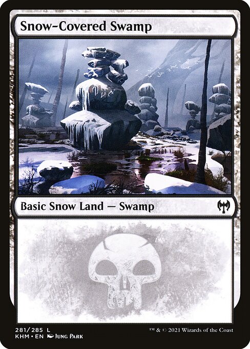 Snow-Covered Swamp - Kaldheim Common Card