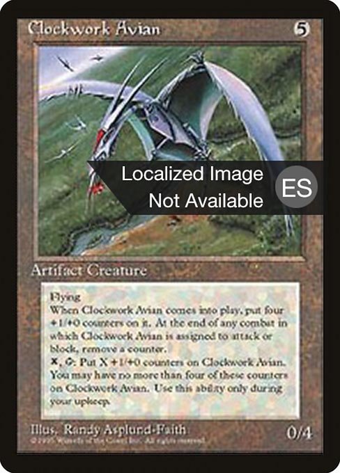 Clockwork Avian - Fourth Edition Foreign Black Border Rare Card