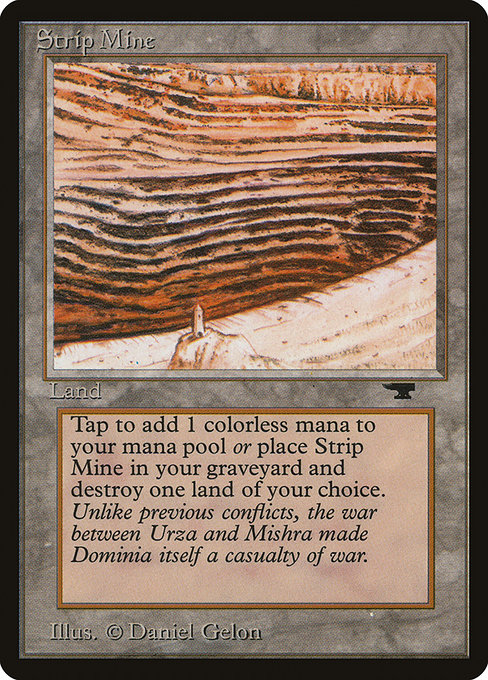 Strip Mine - Antiquities Rare Card