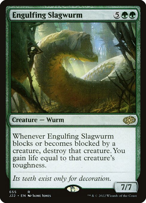 Engulfing Slagwurm - Jumpstart 2022 Rare Card