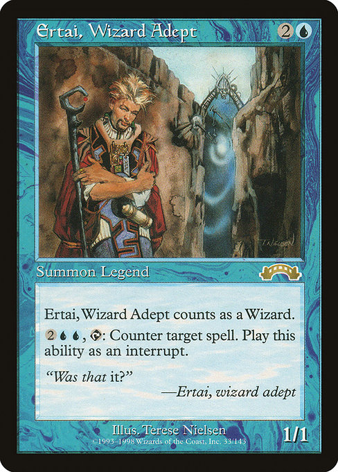 Ertai, Wizard Adept - Exodus Rare Card