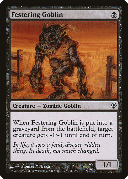 Festering Goblin - Archenemy Common Card