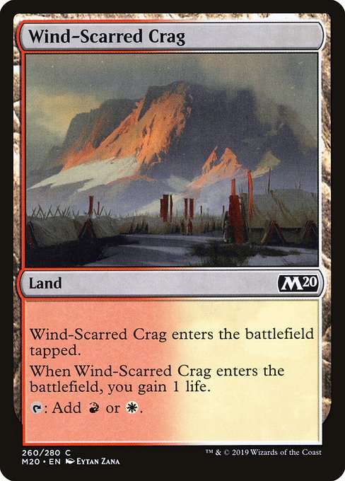 Wind-Scarred Crag - Core Set 2020 Common Card