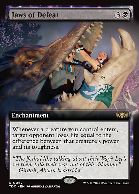 Jaws of Defeat - Tarkir: Dragonstorm Commander Rare Card