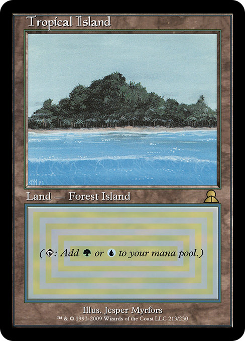 Tropical Island - Masters Edition III Rare Card