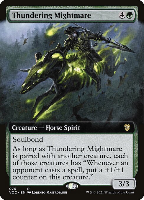 Thundering Mightmare - Crimson Vow Commander Rare Card