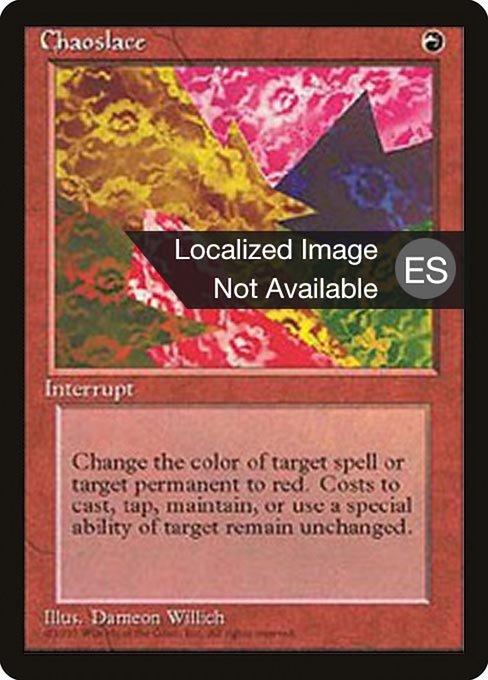 Chaoslace - Fourth Edition Foreign Black Border Rare Card