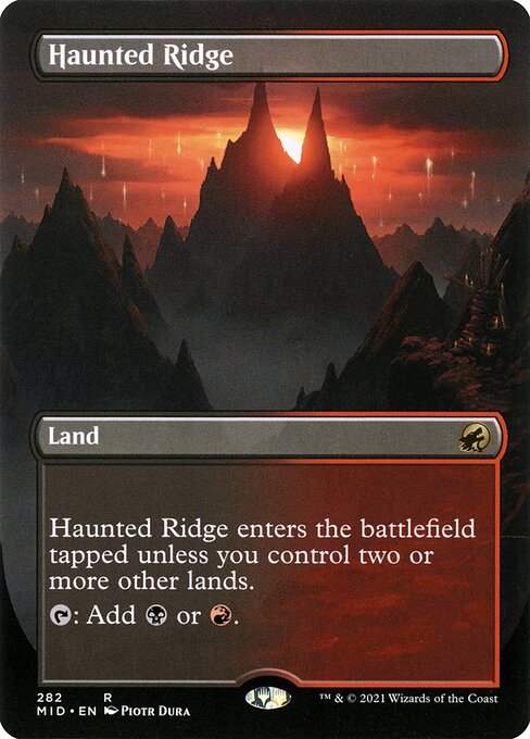 Haunted Ridge - Innistrad: Midnight Hunt Rare Card