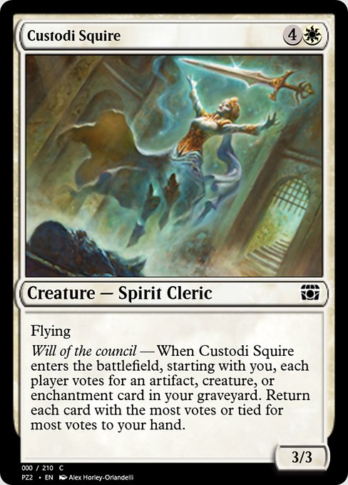 Custodi Squire - Treasure Chest Common Card