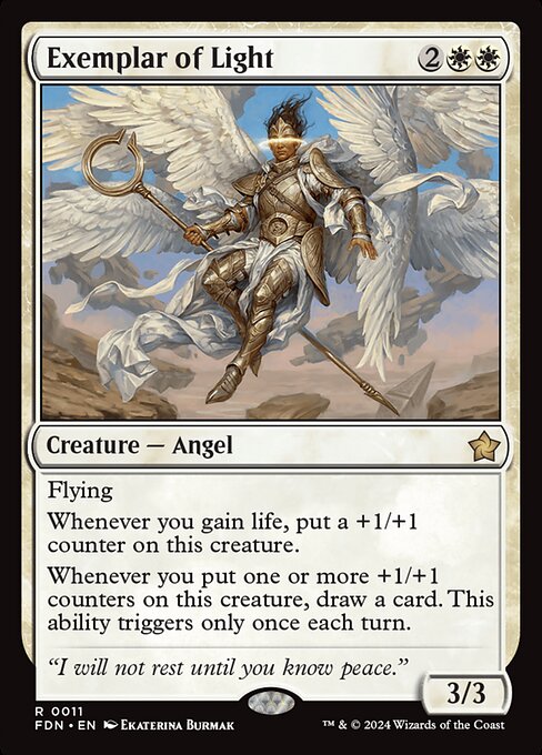 Exemplar of Light - Foundations Rare Card