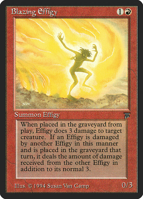 Blazing Effigy - Legends Common Card