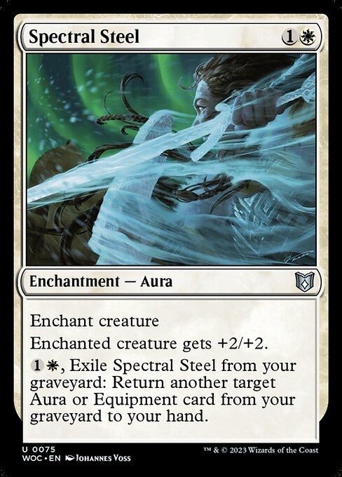 Spectral Steel - Wilds of Eldraine Commander Uncommon Card