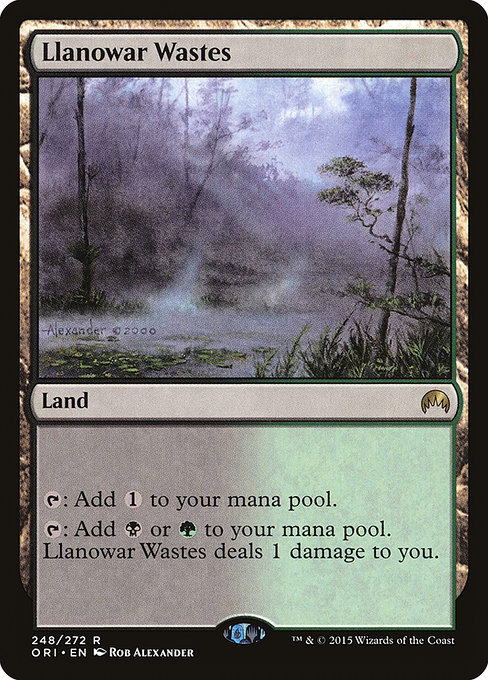 Llanowar Wastes - Magic Origins Rare Card