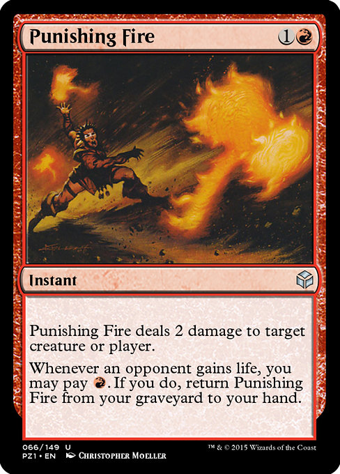 Punishing Fire - Legendary Cube Prize Pack Uncommon Card